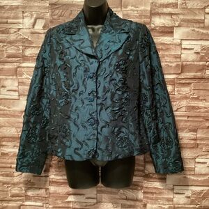 Lana Lee  Blue Textured Jacket 8
